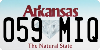 AR license plate 059MIQ