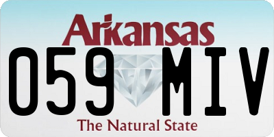 AR license plate 059MIV