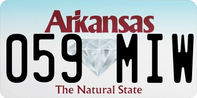 AR license plate 059MIW