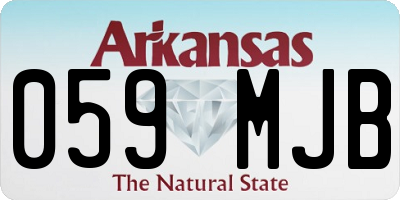 AR license plate 059MJB