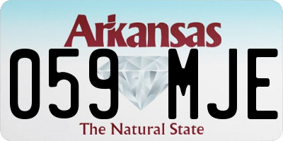 AR license plate 059MJE