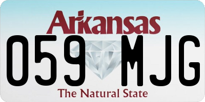 AR license plate 059MJG