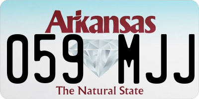 AR license plate 059MJJ