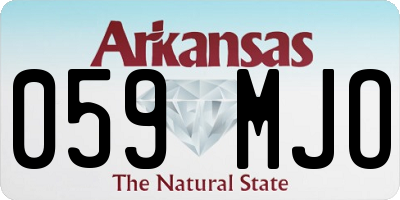 AR license plate 059MJO