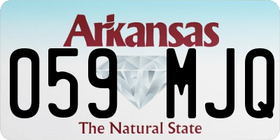 AR license plate 059MJQ