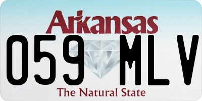 AR license plate 059MLV
