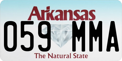 AR license plate 059MMA