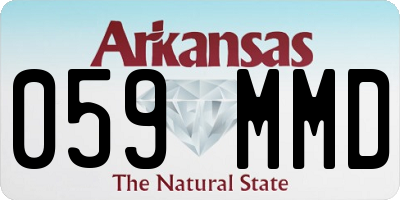 AR license plate 059MMD