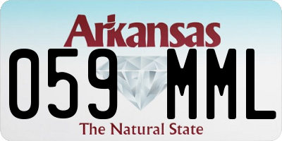 AR license plate 059MML