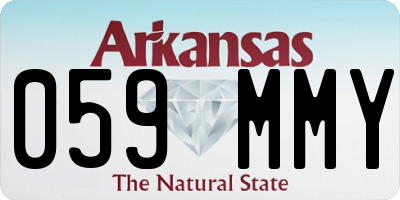 AR license plate 059MMY