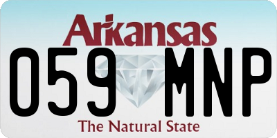 AR license plate 059MNP