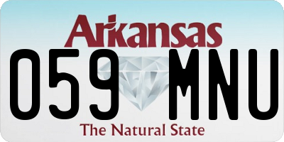 AR license plate 059MNU