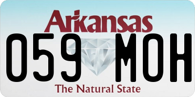 AR license plate 059MOH
