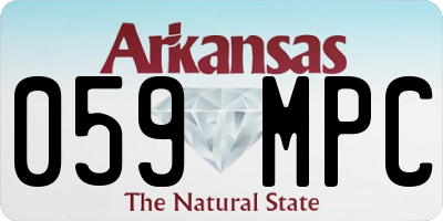 AR license plate 059MPC
