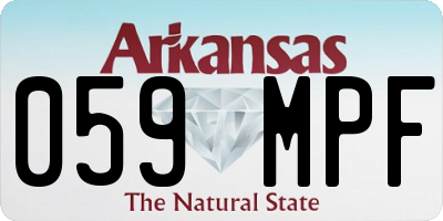 AR license plate 059MPF
