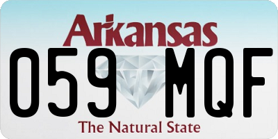 AR license plate 059MQF