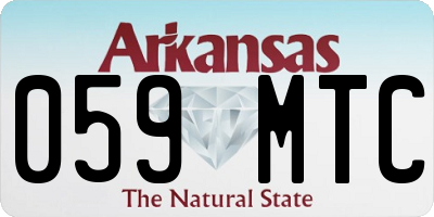 AR license plate 059MTC