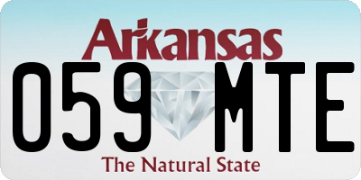 AR license plate 059MTE