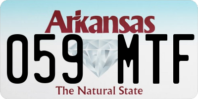 AR license plate 059MTF
