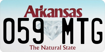 AR license plate 059MTG