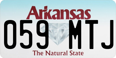 AR license plate 059MTJ