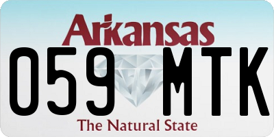 AR license plate 059MTK