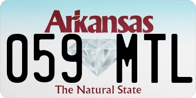 AR license plate 059MTL