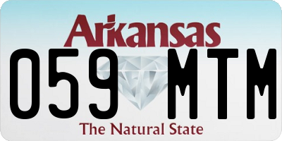 AR license plate 059MTM