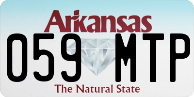 AR license plate 059MTP