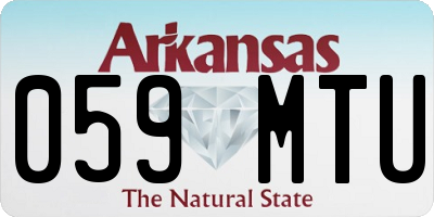 AR license plate 059MTU
