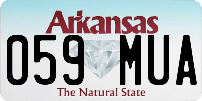 AR license plate 059MUA