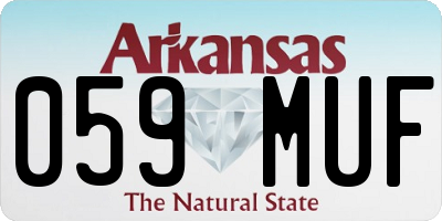 AR license plate 059MUF