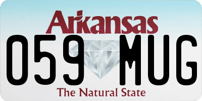 AR license plate 059MUG
