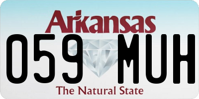 AR license plate 059MUH