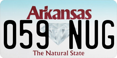 AR license plate 059NUG