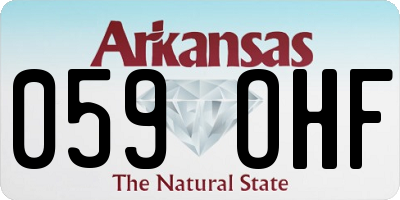 AR license plate 059OHF