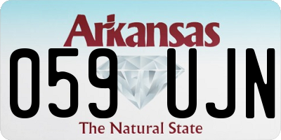 AR license plate 059UJN