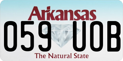 AR license plate 059UOB