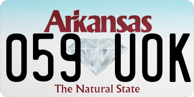 AR license plate 059UOK