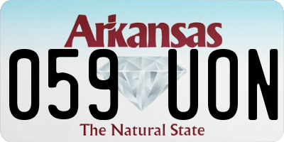 AR license plate 059UON