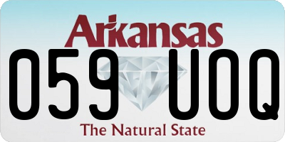 AR license plate 059UOQ