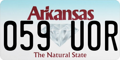AR license plate 059UOR