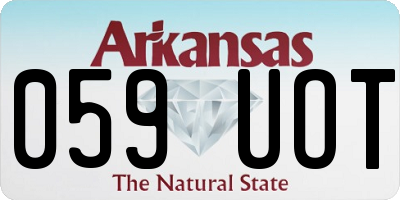 AR license plate 059UOT