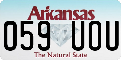 AR license plate 059UOU