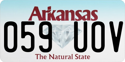 AR license plate 059UOV