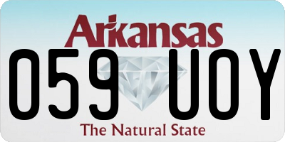 AR license plate 059UOY