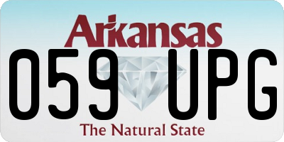 AR license plate 059UPG