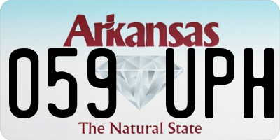 AR license plate 059UPH