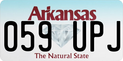 AR license plate 059UPJ