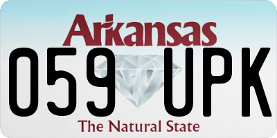 AR license plate 059UPK